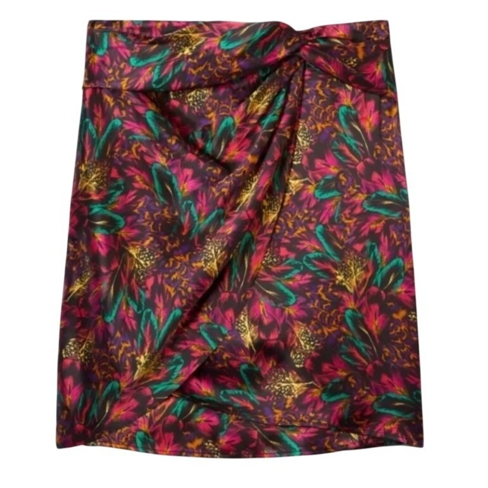 The Kooples New Feathers 100% Silk Floral Print Size Medium NWT